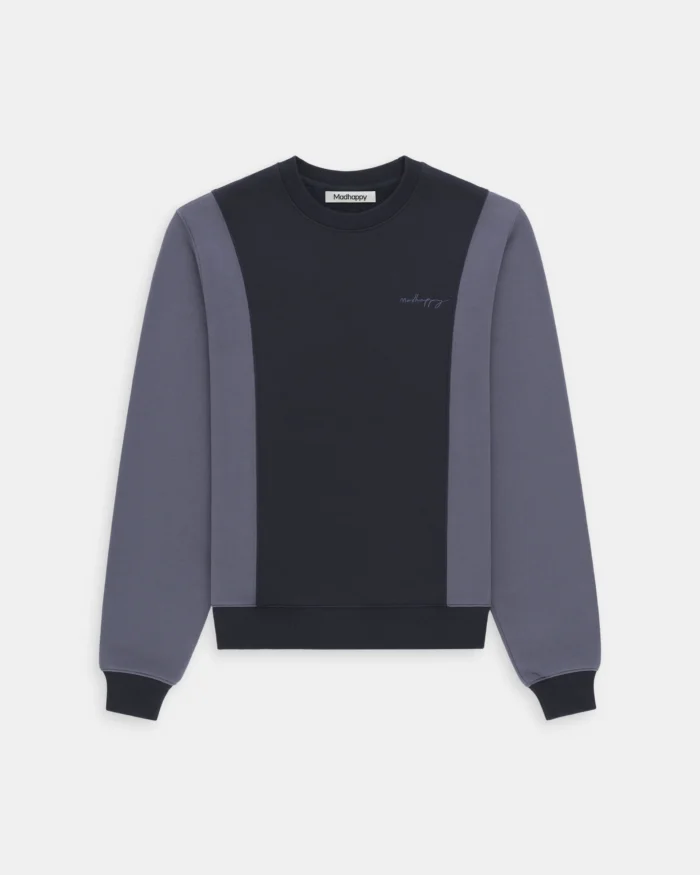 Paneled Fleece Crewneck