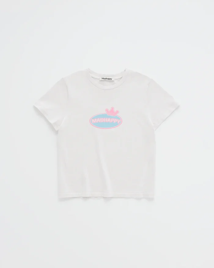 White Crown Shrunken T-shirt