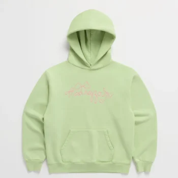 Light Green Madhappy Bow Fleece Hoodie