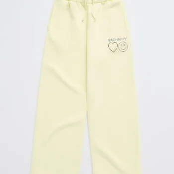 Madhappy Dazzle Fleece Straight Sweatpants Lemon-Ice