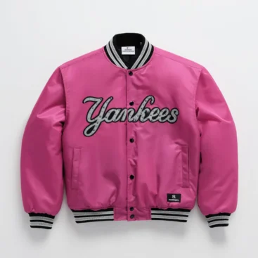 Grey Madhappy Yankees Down Baseball Jacket